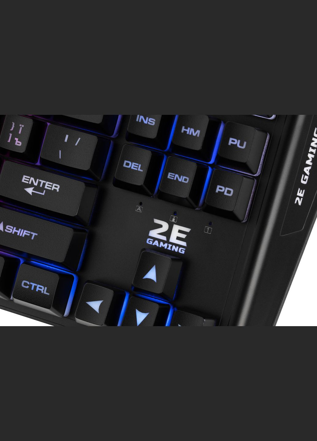 Клавіатура мембранна GAMING KG355 87key, USB-A, EN/UA/RU, LED, (-KG355UBK) 2E (330031095)