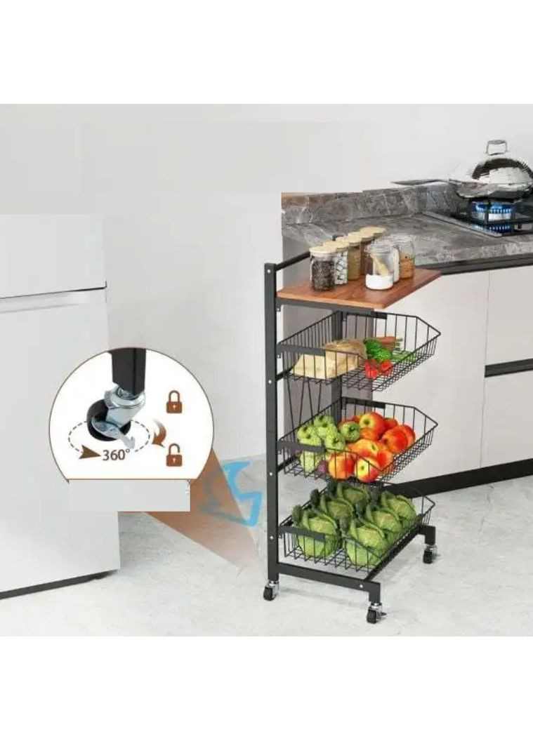 Стелаж Vroda мобільний в стилі Loft Costway (362028098)