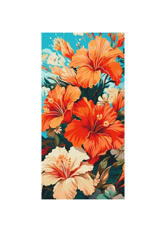 Картина по номерам "Гибискус" 13073AC 40x80 см Art Craft (302366666)