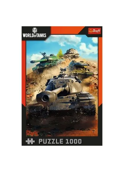 Пазл Trefl World of Tanks Танки в бою 1000 елементів (401729701)