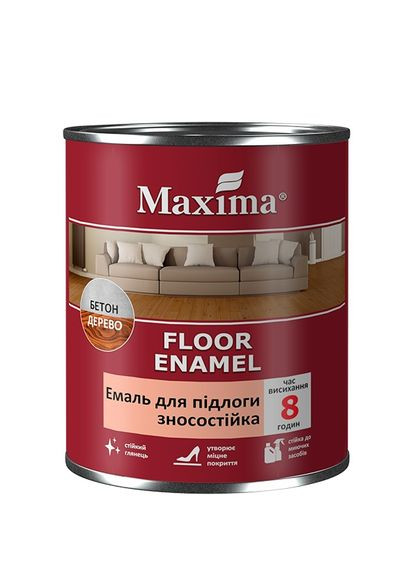 Эмаль напольная TM ПФ266 износостойкая глянцевая, желто-коричневая 0,7кг. Maxima 019746 (316463702)