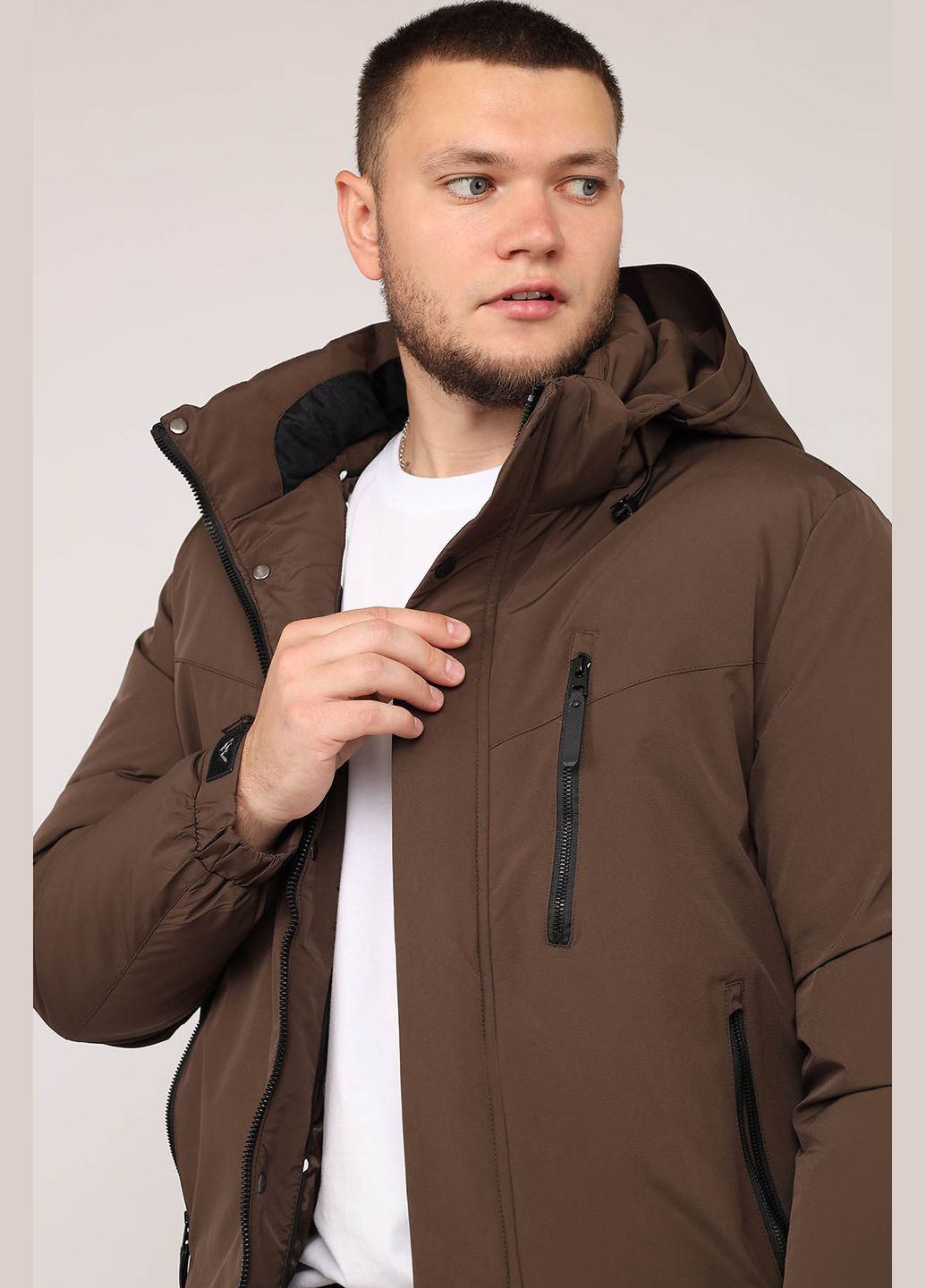 Темно-коричневая зимняя куртка мужская цвет темно-коричневый cb-00276129 Yuki