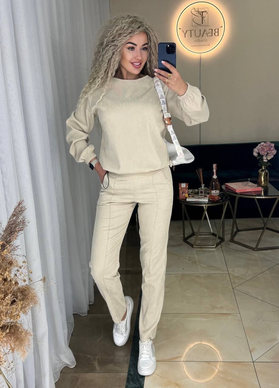 Костюм вельвет х|б м'яка текстурна тканина No Brand (370347999)