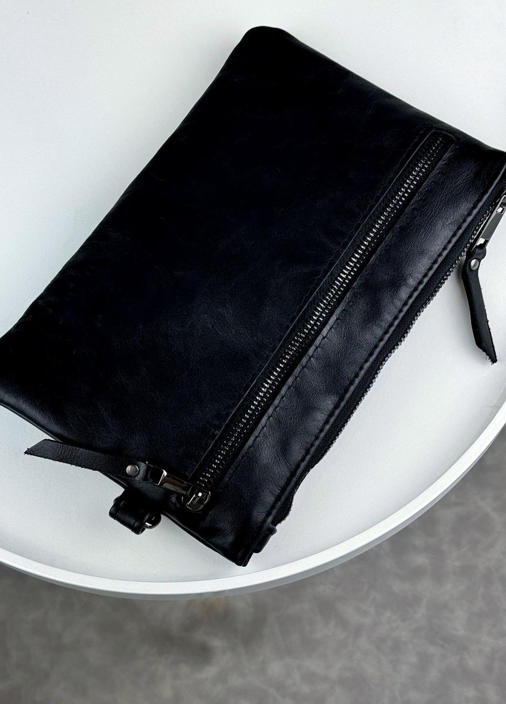 Шкіряний клатч із натуральної гладкої шкіри Vishnya (317619908)