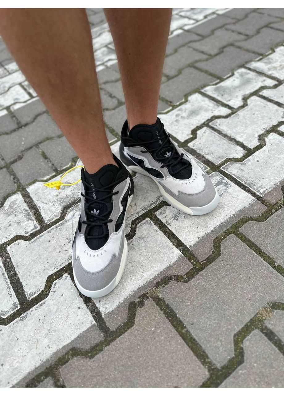 Сірі Осінні кросівки чоловічі adidas streetball ii grey two core black адідас No Brand