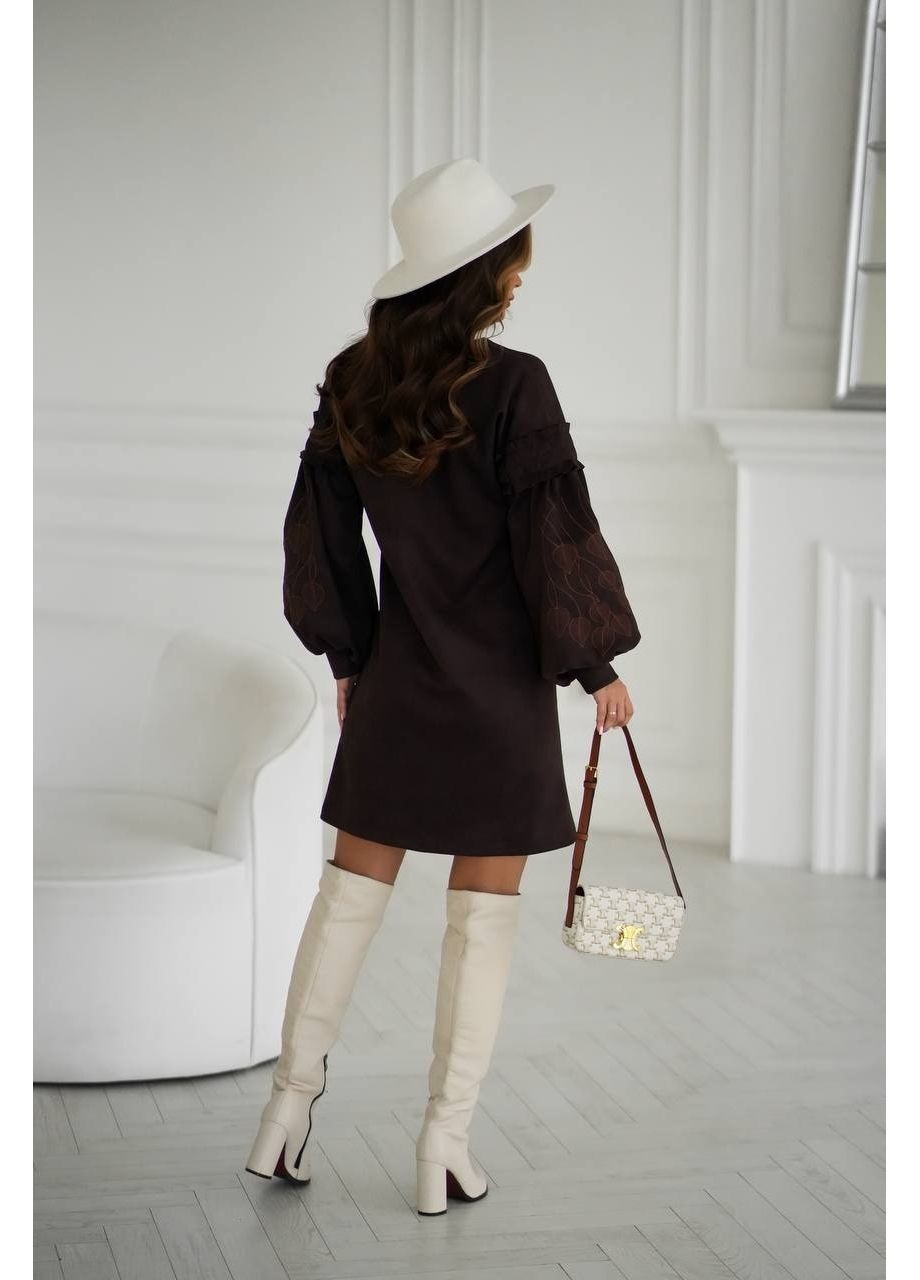 Коричнева сукня, колір коричневий Fashion