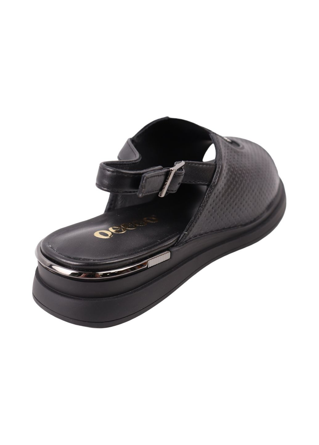 Босоніжки жіночі чорні натуральна шкіра Oeego 215-25LBC (323137620)