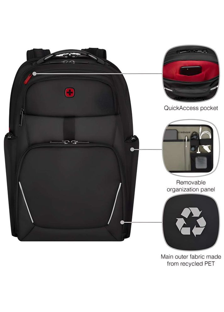 Рюкзак Backpack New Icons Meteor 17" Black (653188) Wenger (322913987)