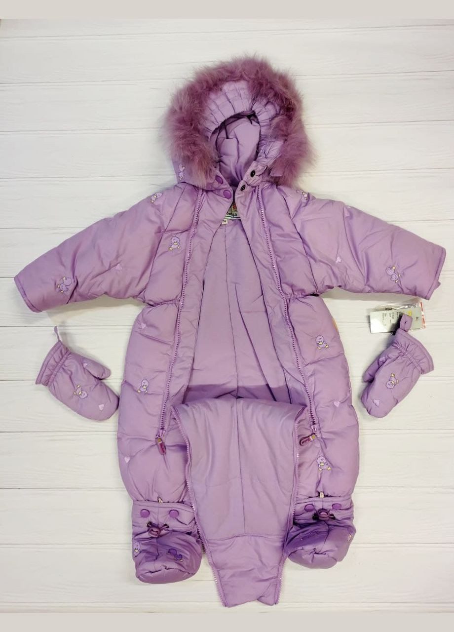 Комбинезон-трансформер дев. Светлая-сиренева зима 11-1702 DIWA (301940208)