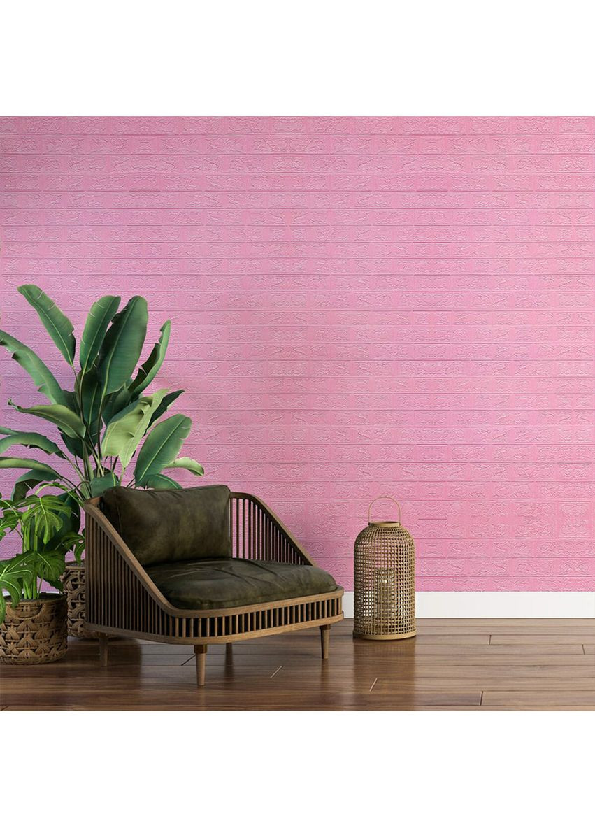 Самоклеющаяся 3D панель под Розовый Кирпич 3080x700x3мм SW-00001757 Sticker Wall (362095156)