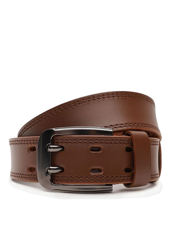 Мужской кожаный ремень V1125FX24-brown Borsa Leather (359377297)