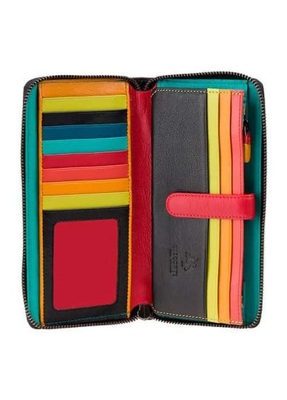 Кошелек кожаный женский английского бренда STR-5 BLK MULTI мультиколор Visconti (336377638)