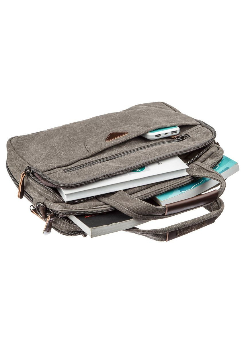Сумка мужская через плечо для ноутбука 20086 Серый Vintage (302008161)