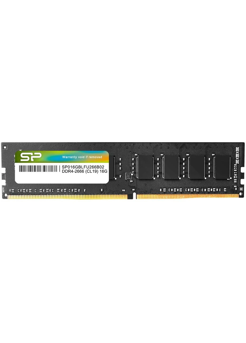 Оперативна пам'ять DDR4 16GB 2666MHz CL19 DIMM (SP016GBLFU266B02) Silicon Power (378074954)