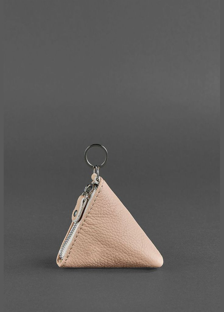 Женская кожаная монетница 2.0 Пирамида светло-бежевый (A-026502) BlankNote (341307547)