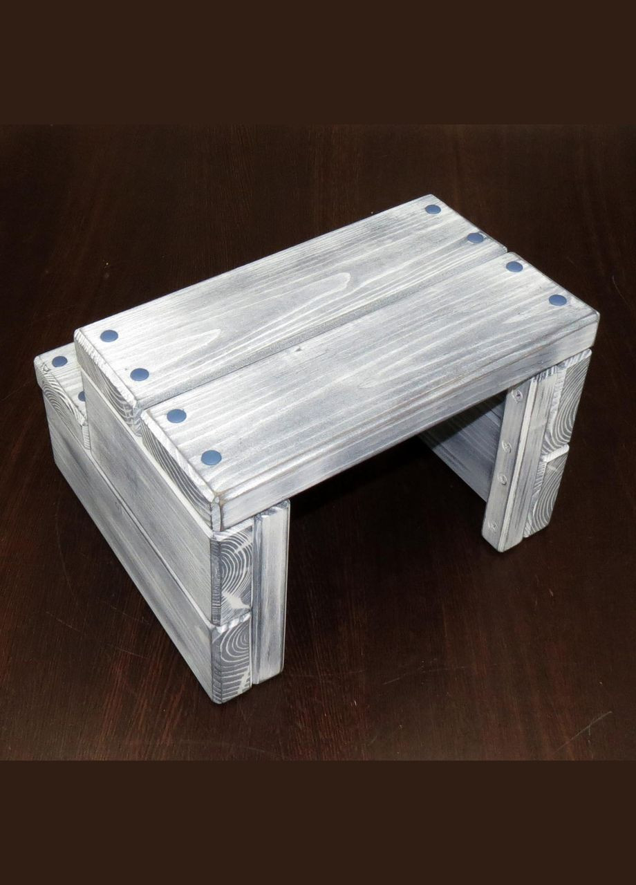 Скамейка-ступенька из дерева Гудзон шебби (ССТ-000321) No Brand (327847122)