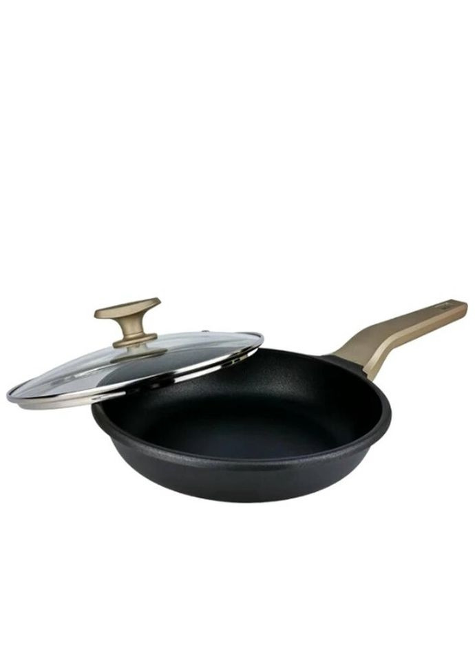 Сковорода универсальная с крышкой MG-1166-24 24 см черная Magio (335714834)