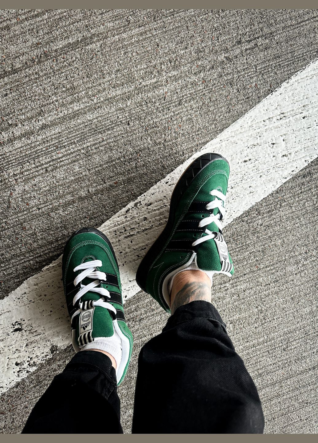 Зелені всесезон кросівки чоловічі adidas adimatic ynuk green | адідас адіматік зелені No Brand