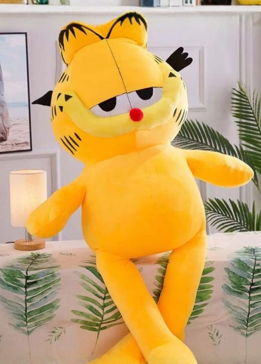 М'яка іграшка Гарфілд 80 см плюшевий мульташний кіт My Kigu (370850575)