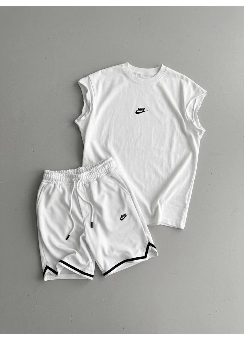 Летний мужской спортивный комплект (майка + шорты) No Brand (395587276)