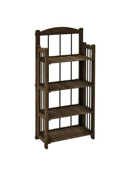 Стеллаж кухонный из дерева Вейпил 4 капучино (СТА-408009) No Brand (327844769)