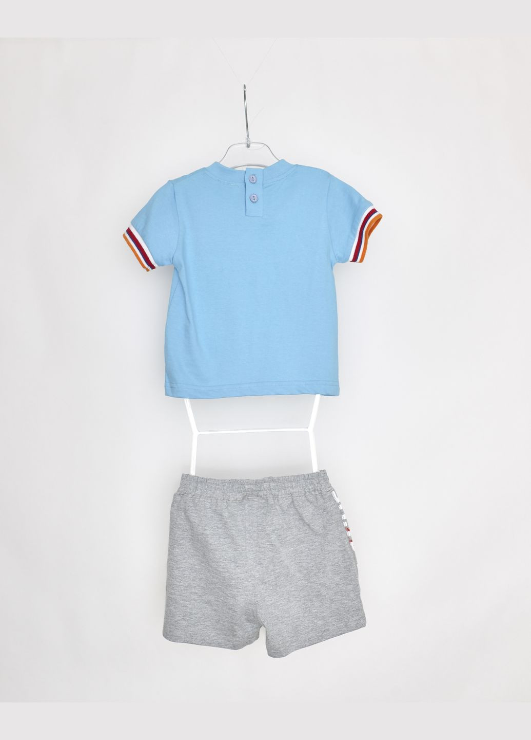 Блакитний літній комплект(футболка+шорти) Sprint