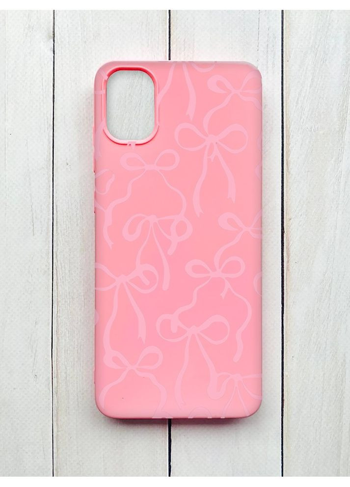 Матовый чехол на Samsung Galaxy A05 (A055) Бантики (принт 406) Creative (355393722)