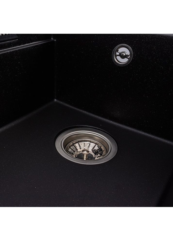 Гранітна мийка ATRUM 7950 матова Чорний металік Valeso (358059872)