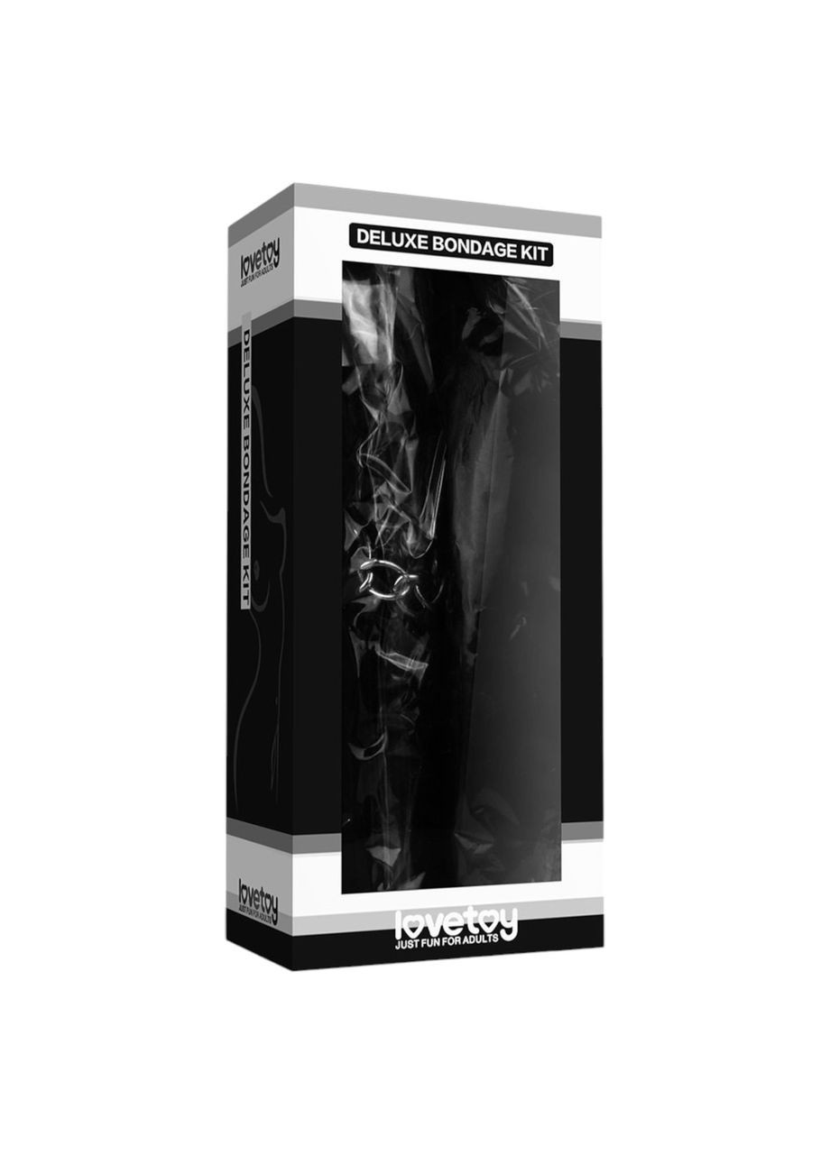 Бондажный набор Deluxe Bondage Kit из 3 предметов маска наручники перышко Lovetoy (356509019)