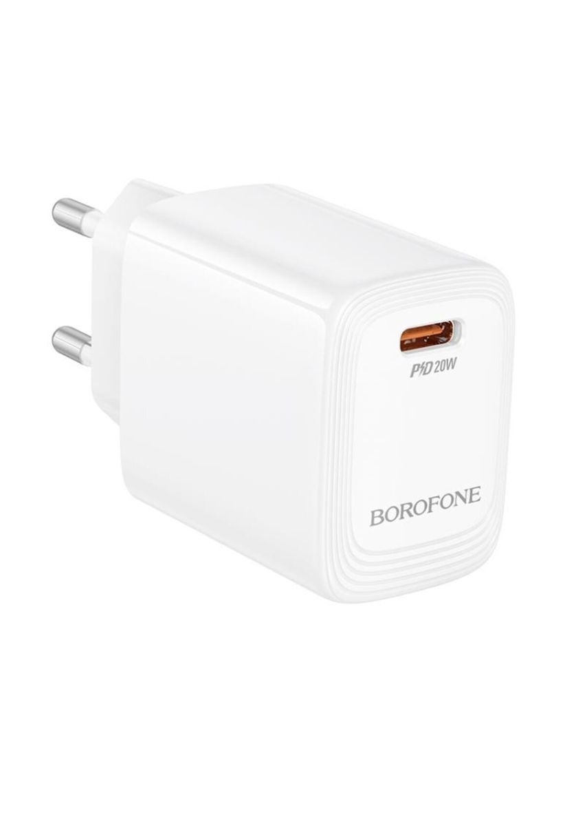 Сетевое зарядное устройство для single-port PD20W charger (EU) White Borofone BN26 Fuente (327415913)