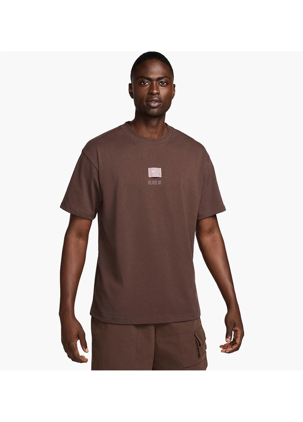 Коричнева футболка чоловіча t-shirt max90 sportswear brown Nike