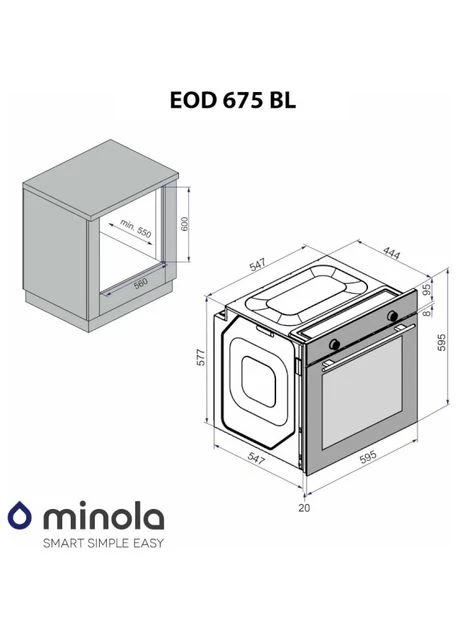 Духовой шкаф EOD 675 BL Черный MINOLA (339086830)