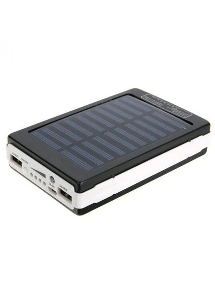 УМБ Power Bank Solar 20000 mAh мобільне зарядне з сонячною панеллю та лампою, повербанк для планшета UKC (399203699)