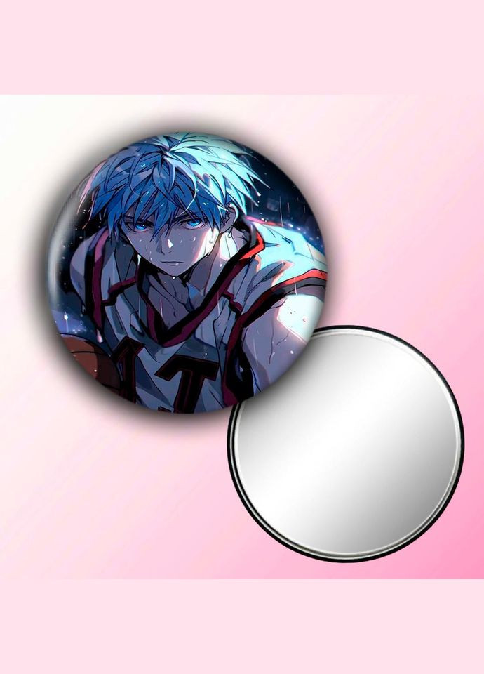 Зеркальце косметическое карманное Аниме Баскетбол Короко #0013 с рисунком круглый 56 мм No Brand (309160701)