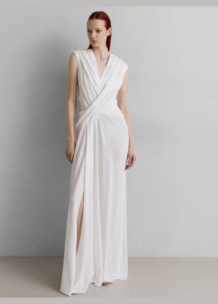 Білий сукня Alberta Ferretti