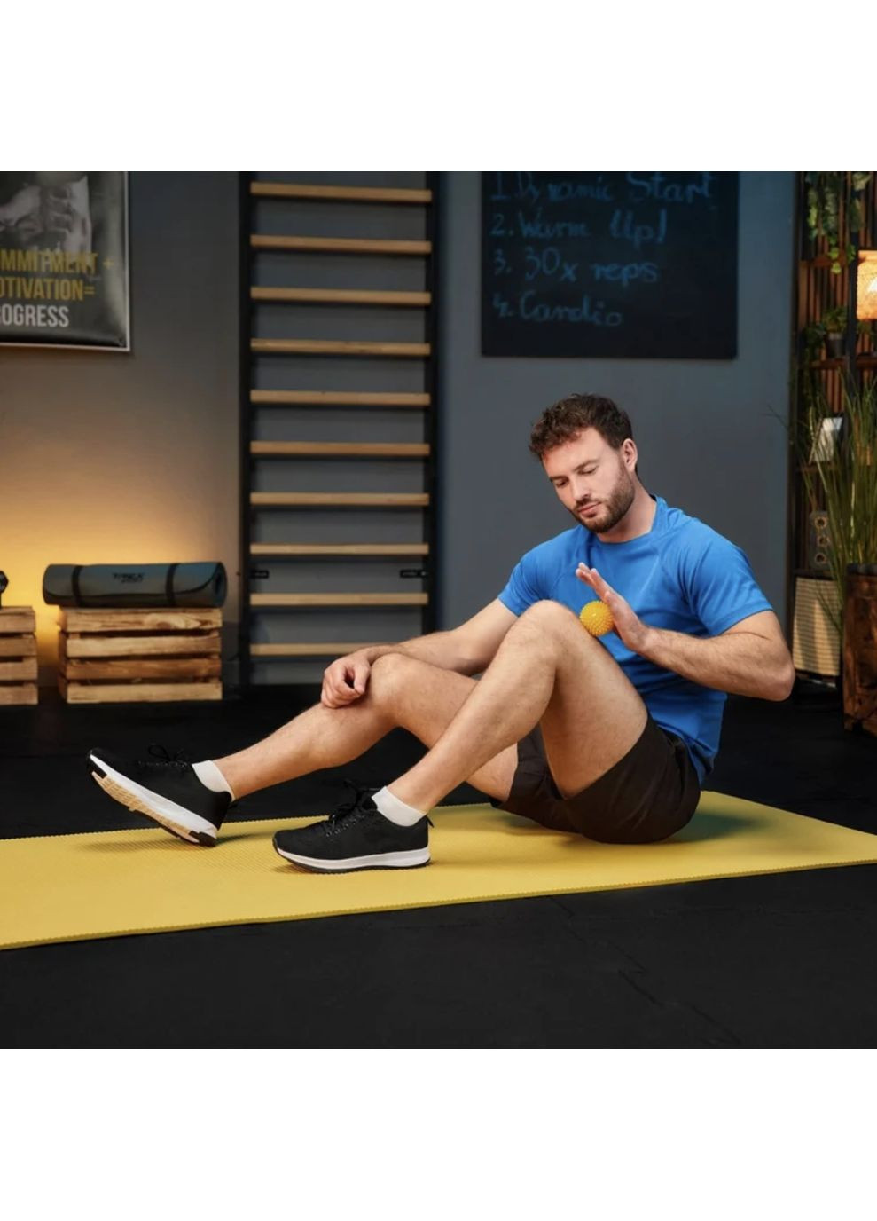 Набір масажних м'ячів TX-003MSB 3в1 для йоги та фітнесу PVC TREX Sport (361952285)