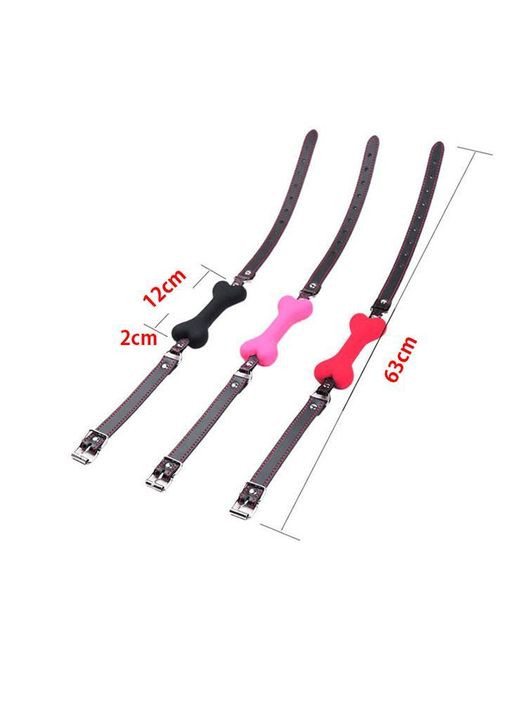 Чёрный кляп "Кость" в рот для BDSM и ролевых игр – Садо-мазо No Brand (368892793)