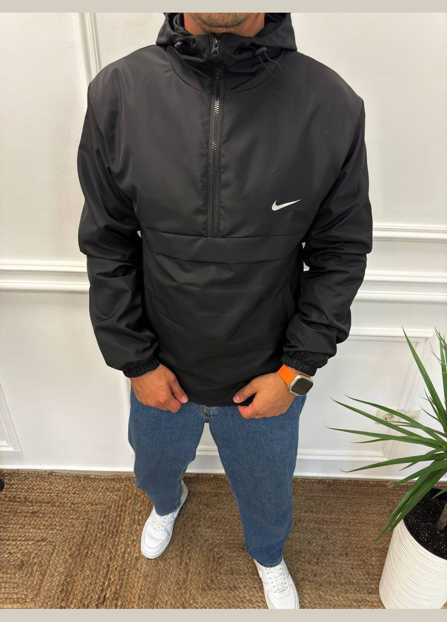 Черная демисезонная ветровка No Brand