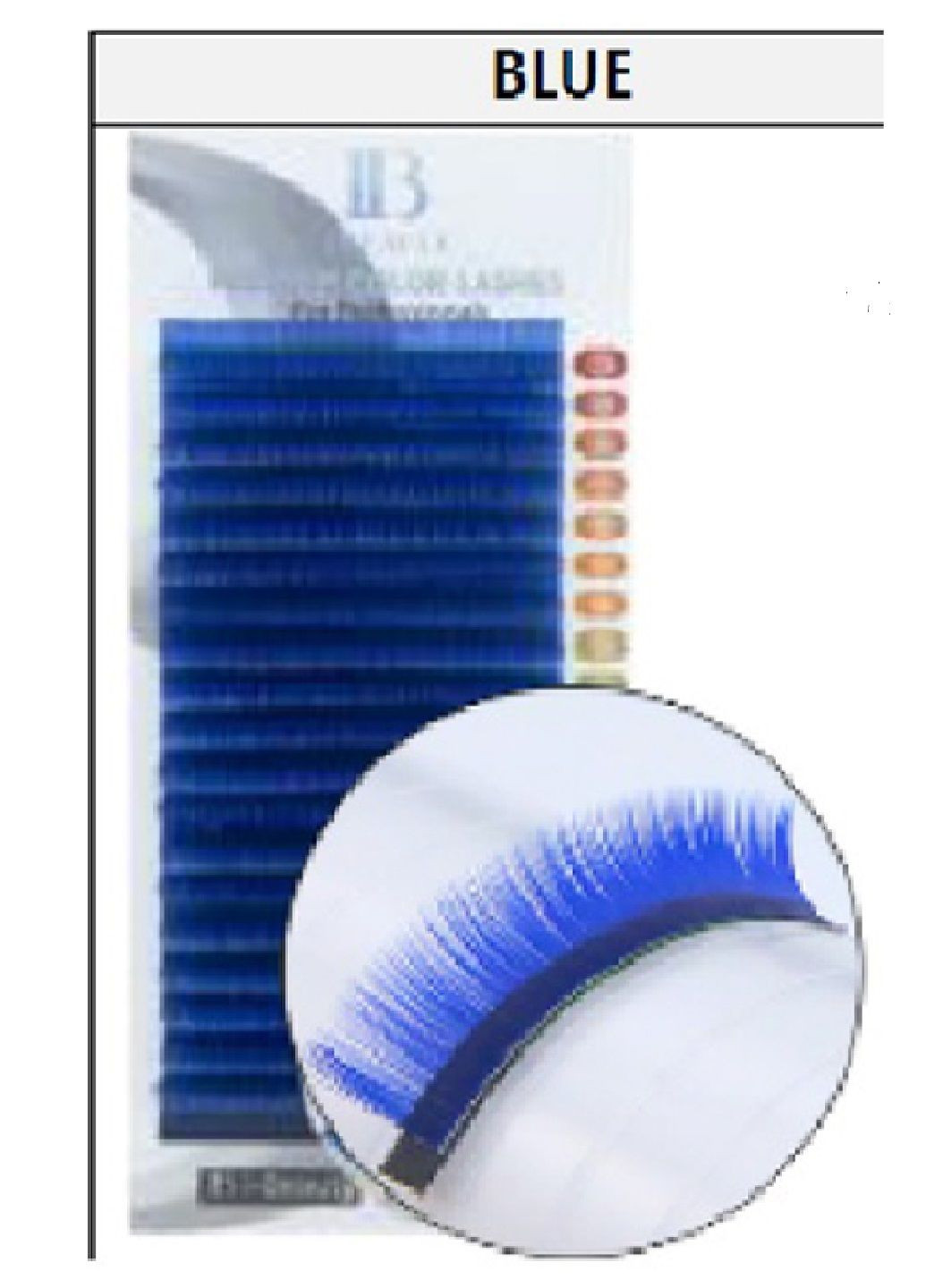 Ресницы синие миксы СС 0,07 9-12 мм I-Beauty (322862509)