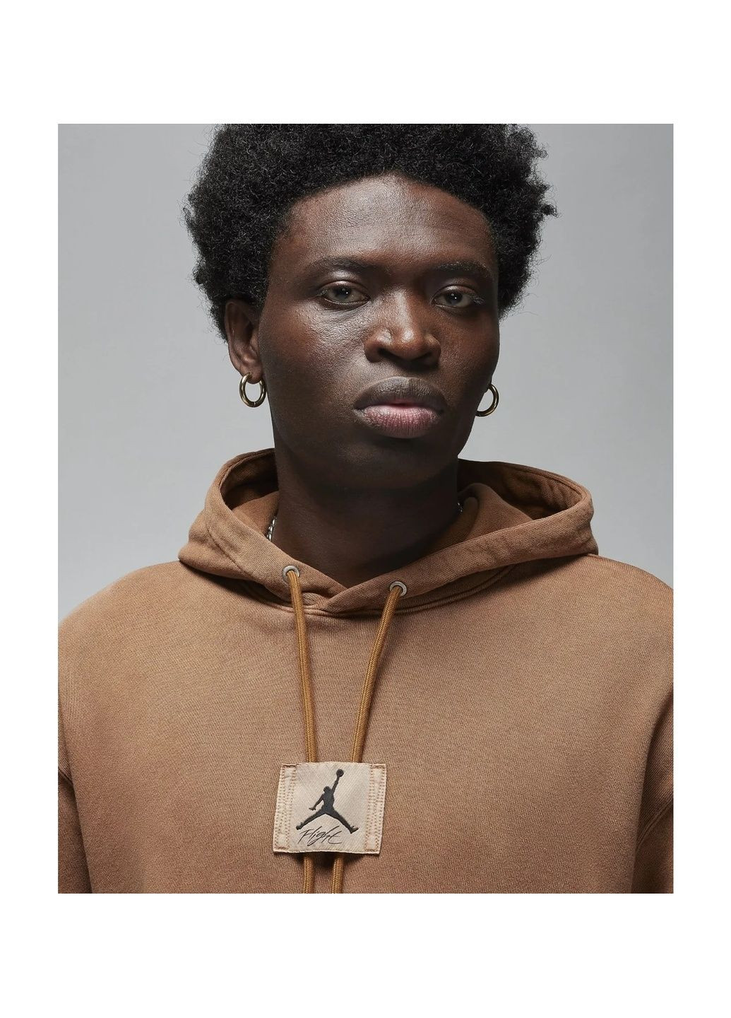 Худі чоловіче Essentials Statement Fleece Washed Pullover Hoodie Brown Air Jordan (364662554)