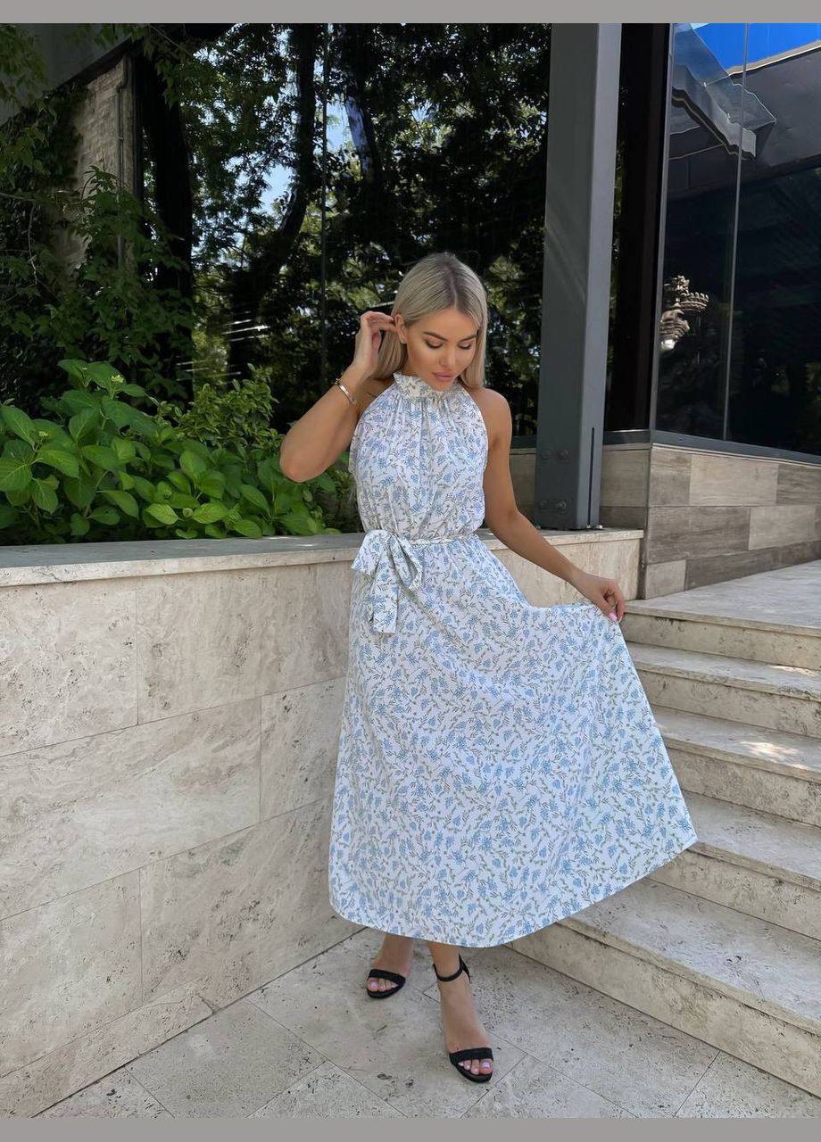 Білий кежуал сукня N.Family з квітковим принтом