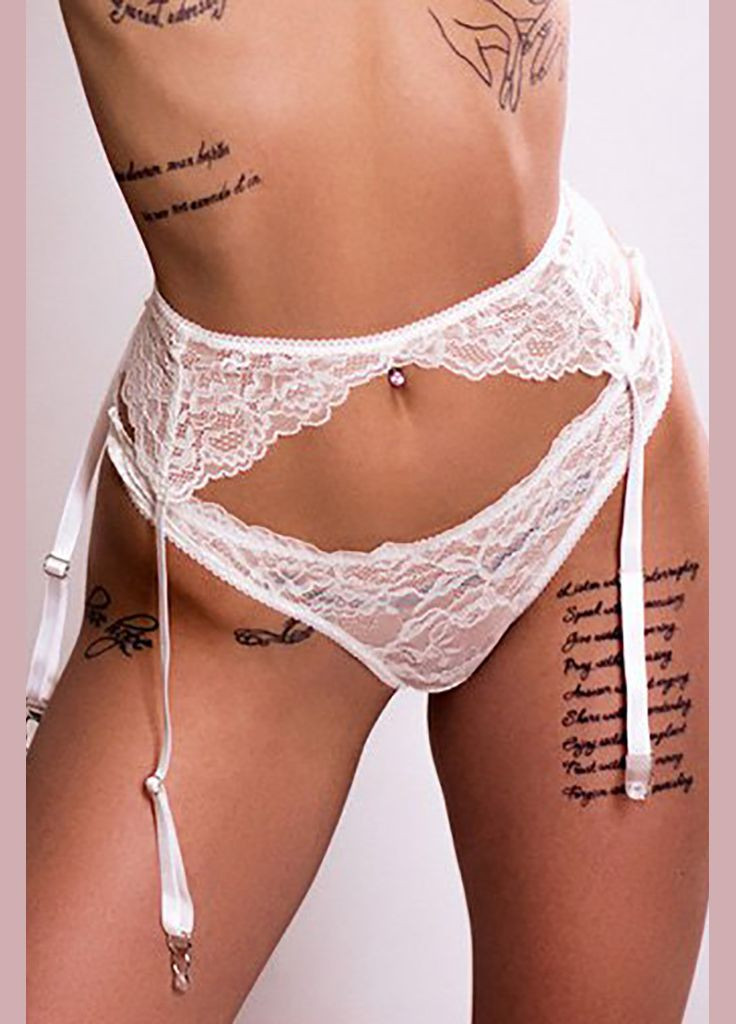 Белый демисезонный пояс для чулок - sexuality new kari shop atelier белый (1020ac-11-20-mi) Ova Ova Brand