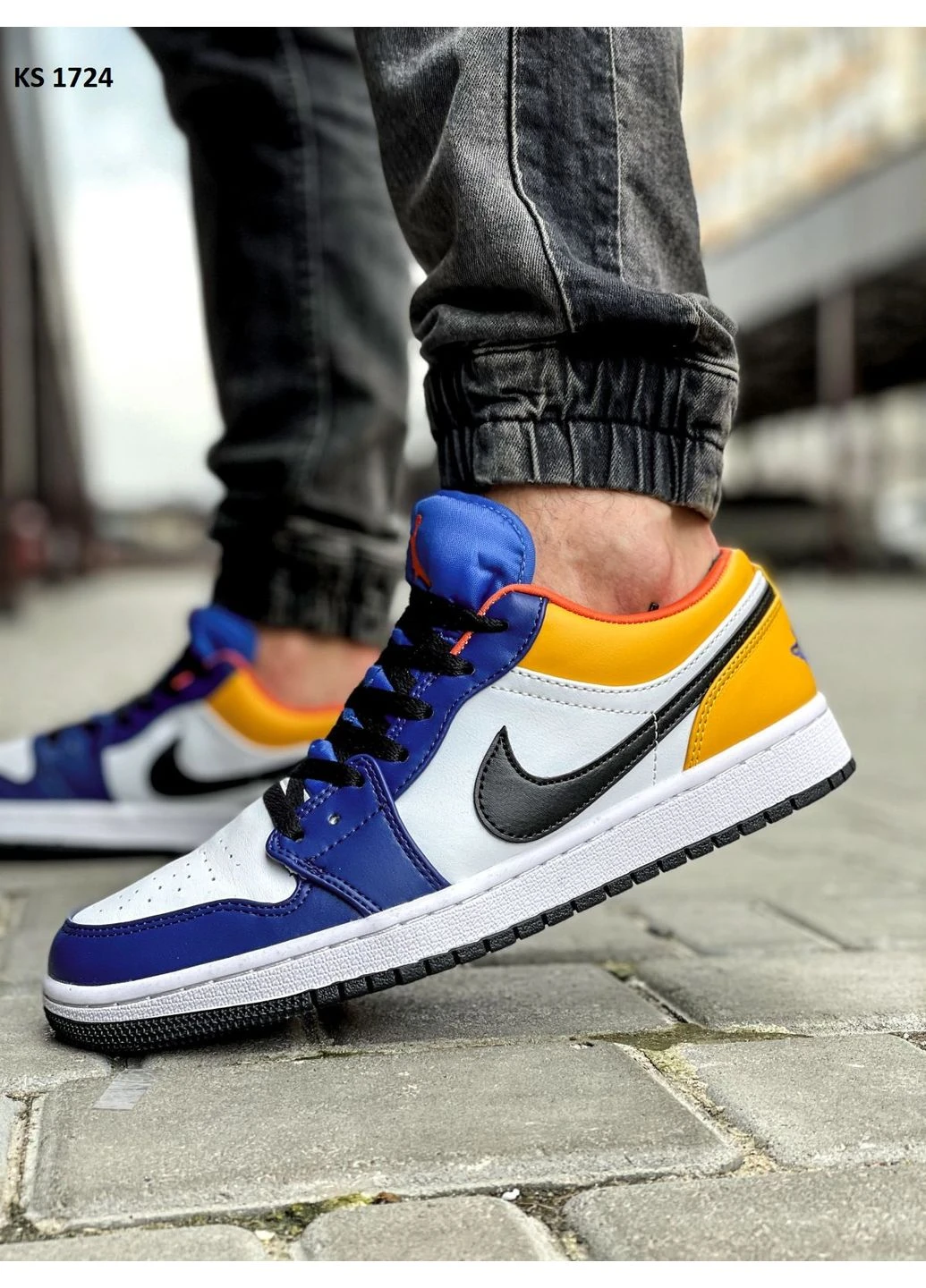 Цветные демисезонные кроссовки мужские nike air jordan 1 low найк аир джордан No Brand