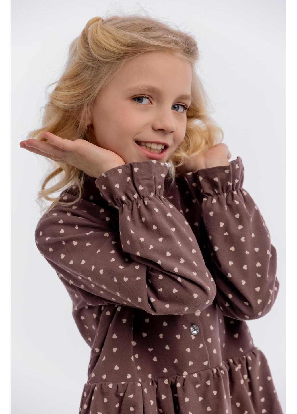 Коричнева сукня фланель у сердечко IRmAS (326766604)