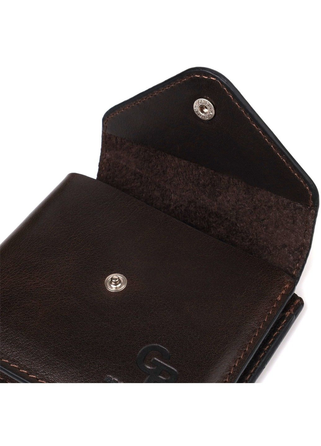 Чоловічий гаманець з натуральної глянсової шкіри 16807 Коричневий Grande Pelle (292920552)