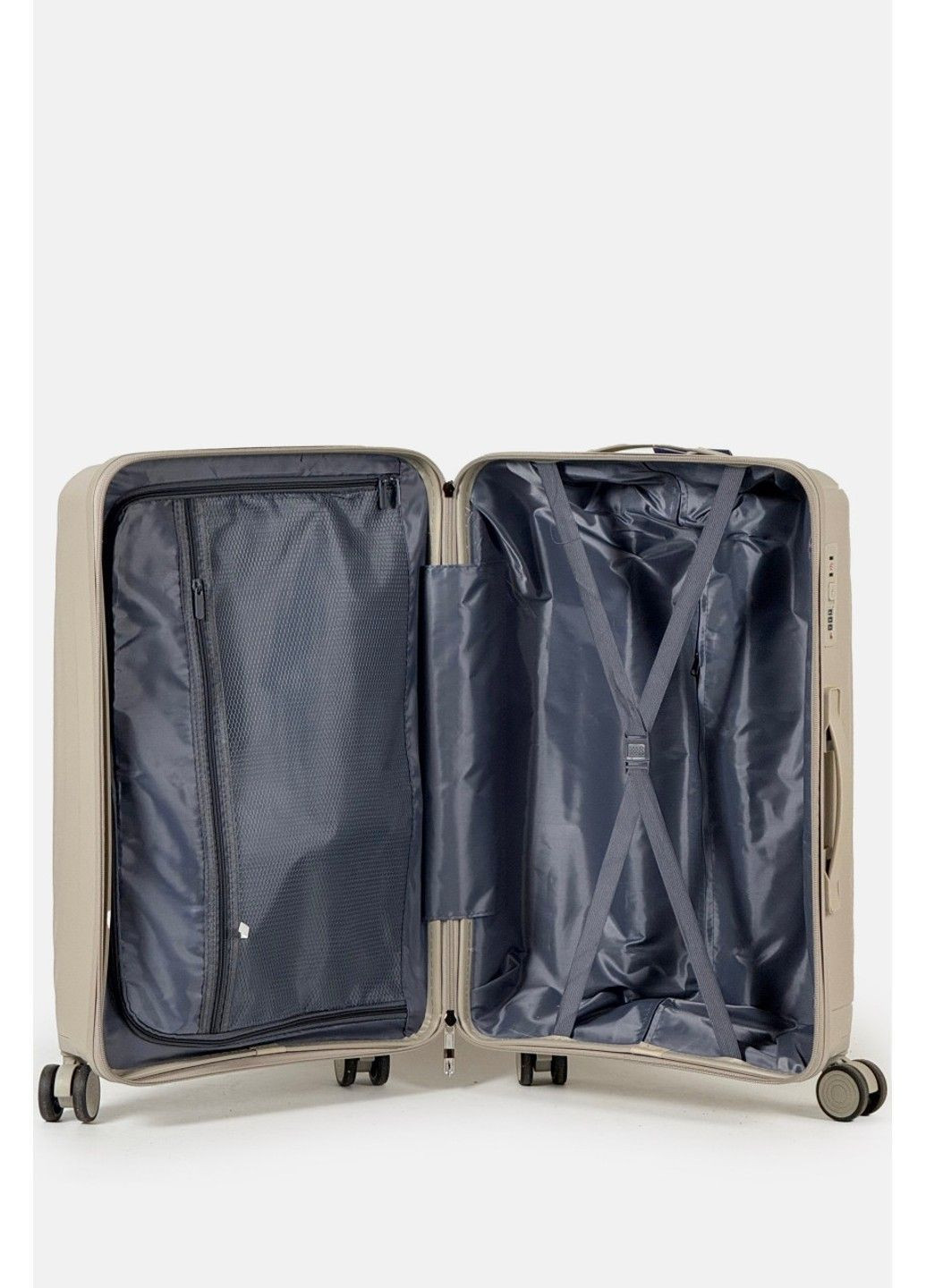 Средний пластиковый чемодан 608-2-BG Tourist (370853675)