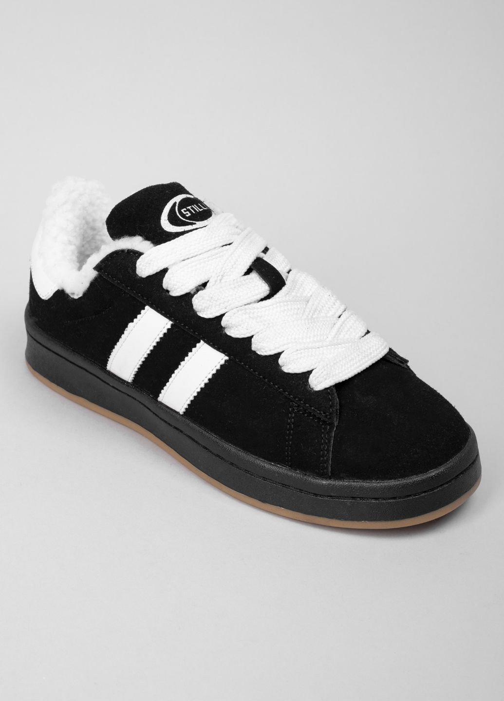 Черные кеды женские hb670-9 черные замшевые зимние 344718 Power