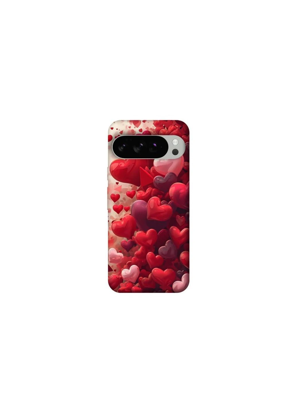 Чохол на Google Pixel 10 Pro Many hearts Frontalka (384608417)