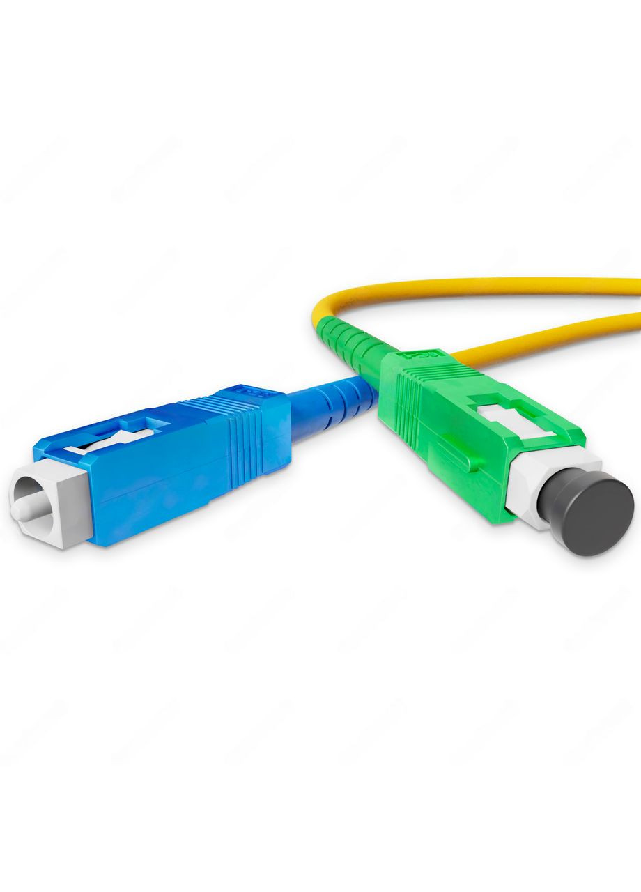 Патч-корд оптический SC/UPC-SC/APC Желтый LSZH, Singlemode G.652.D (SM), Simplex, 3мм - 1 м NanoConnect (299337770)