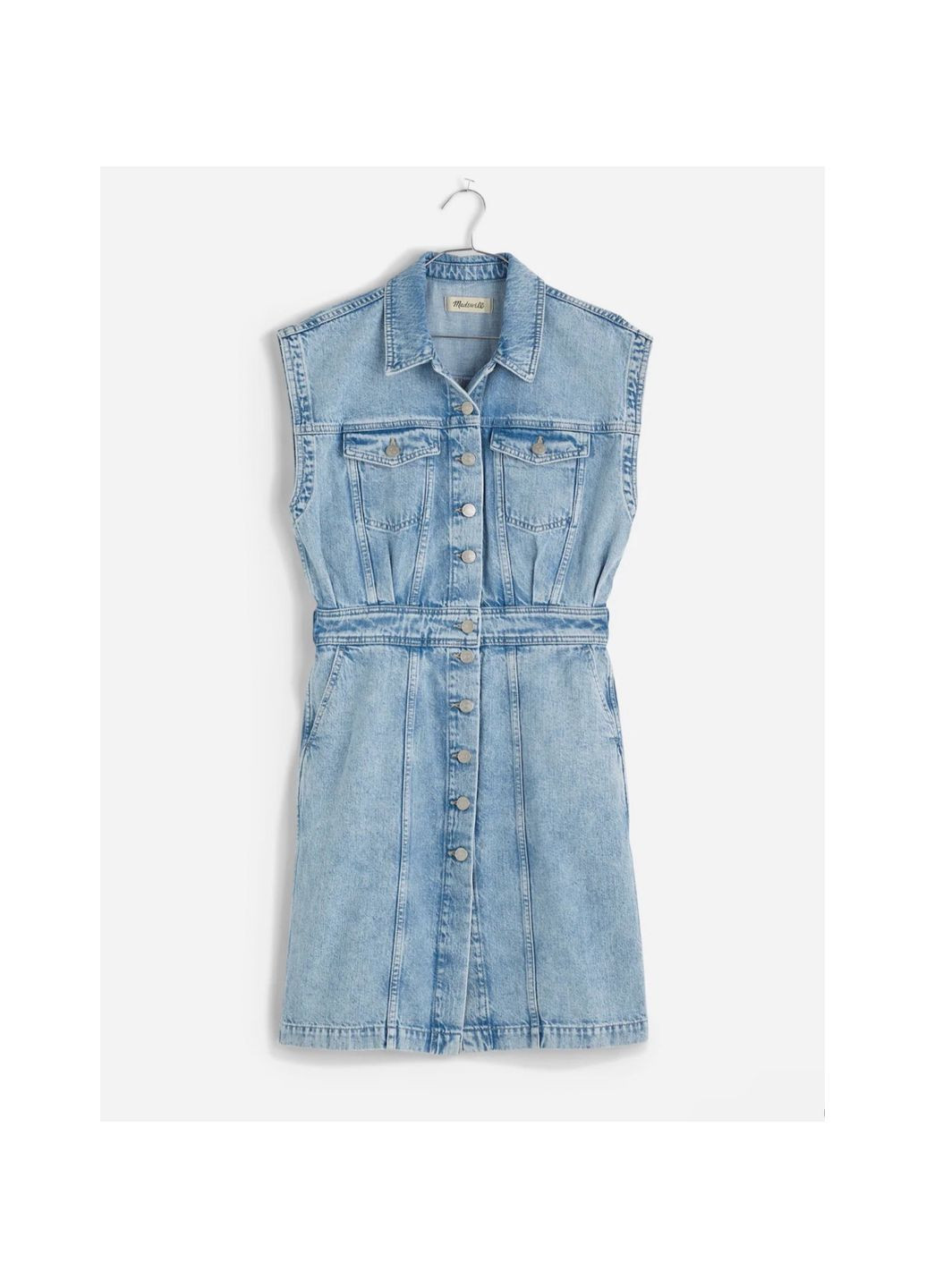 Блакитна сукня J.Crew однотонна